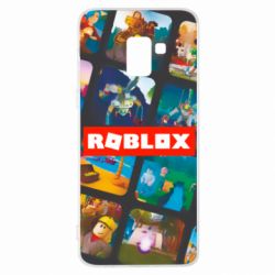 Чехол для Samsung A8+ 2018 Roblox frames - PrintSalon