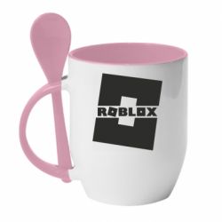 Чашка з ложкою Roblox game - PrintSalon