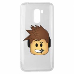 Чехол для Xiaomi Pocophone F1 Roblox head - PrintSalon