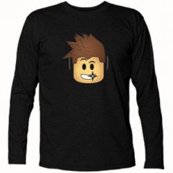 Футболка с длинным рукавом Roblox head - PrintSalon
