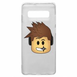 Чехол для Samsung S10+ Roblox head - PrintSalon