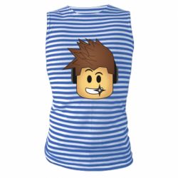 Майка-тельняшка Roblox head - PrintSalon