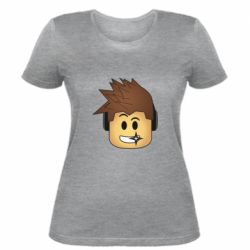 Женская футболка Roblox head