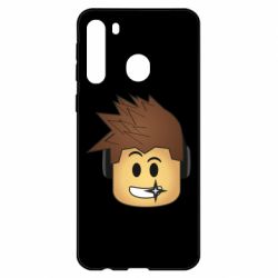 Чехол для Samsung A21 Roblox head - PrintSalon