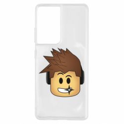 Чехол для Samsung S21 Ultra Roblox head - PrintSalon