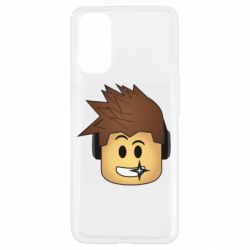 Чехол для Oppo Reno 4 Roblox head - PrintSalon