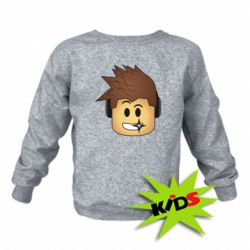 Детский свитшот Roblox head - PrintSalon