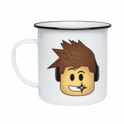 Кружка эмалированная Roblox head - PrintSalon