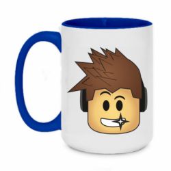 Чашка двухцветная 420ml Roblox head - PrintSalon