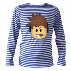 Тельняшка с длинным рукавом Roblox head - PrintSalon