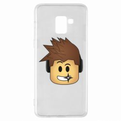 Чехол для Samsung A8+ 2018 Roblox head