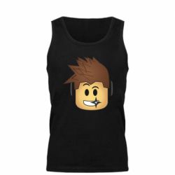 Мужская майка Roblox head - PrintSalon