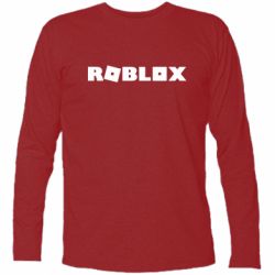 Футболка с длинным рукавом Roblox inscription - PrintSalon