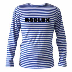 Тельняшка с длинным рукавом Roblox inscription - PrintSalon