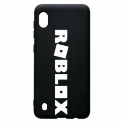 Чехол для Samsung A10 Roblox inscription - PrintSalon