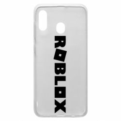 Чехол для Samsung A20 Roblox inscription - PrintSalon