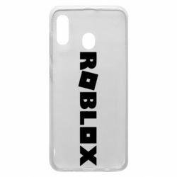 Чехол для Samsung A30 Roblox inscription - PrintSalon