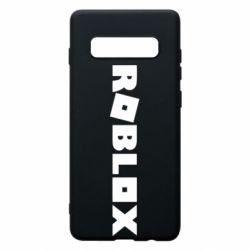 Чехол для Samsung S10+ Roblox inscription - PrintSalon