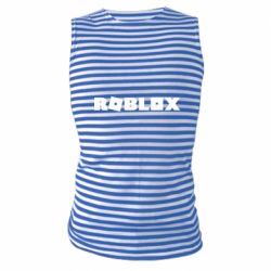 Майка-тельняшка Roblox inscription - PrintSalon