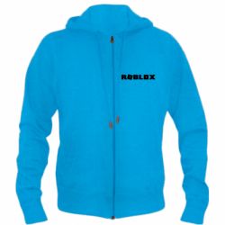 Мужское худи на молнии Roblox inscription