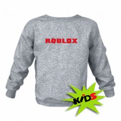 Детский свитшот Roblox inscription - PrintSalon