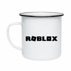 Кружка эмалированная Roblox inscription - PrintSalon