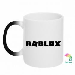 Чашка-хамелеон Roblox inscription