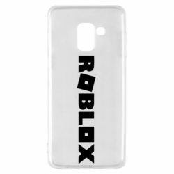 Чехол для Samsung A8 2018 Roblox inscription - PrintSalon