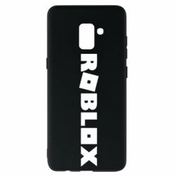 Чехол для Samsung A8+ 2018 Roblox inscription