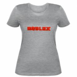 Жіноча футболка Roblox logo 3d - PrintSalon