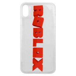 Чохол для iPhone Xs Max Roblox logo 3d - PrintSalon