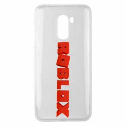 Чохол для Xiaomi Pocophone F1 Roblox logo 3d - PrintSalon