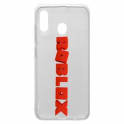 Чохол для Samsung A30 Roblox logo 3d - PrintSalon