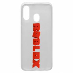 Чохол для Samsung A40 Roblox logo 3d - PrintSalon
