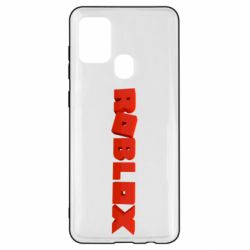 Чохол для Samsung A21s Roblox logo 3d - PrintSalon