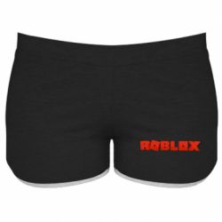 Жіночі шорти Roblox logo 3d - PrintSalon