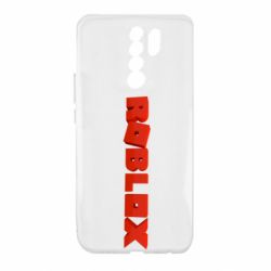 Чехол для Xiaomi Redmi 9 Roblox logo 3d