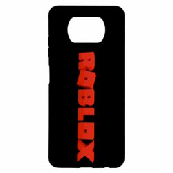 Чохол для Xiaomi Poco X3 Roblox logo 3d - PrintSalon