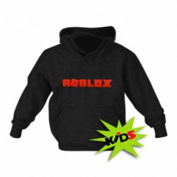 Детское худи Roblox logo 3d