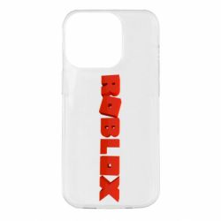 Чохол для iPhone 14 Pro Roblox logo 3d