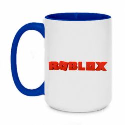 Чашка двокольорова велика Roblox logo 3d - PrintSalon