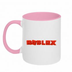 Чашка двухцветная 320ml Roblox logo 3d