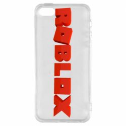 Чохол для iphone 5/5S/SE Roblox logo 3d - PrintSalon