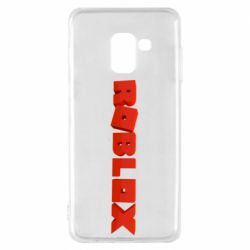 Чохол для Samsung A8 2018 Roblox logo 3d - PrintSalon