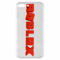 Чехол для iPhone 8 Plus Roblox logo 3d