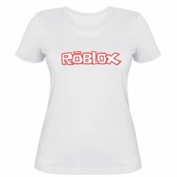 Женская футболка Roblox logo