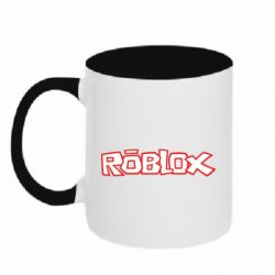 Чашка двухцветная 320ml Roblox logo