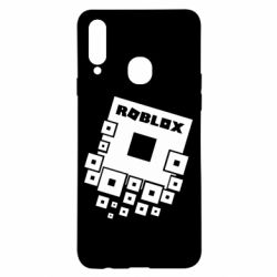 Чохол для Samsung A20s Roblox logos - PrintSalon