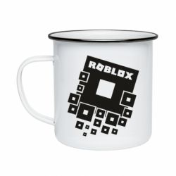 Кружка емальована Roblox logos - PrintSalon