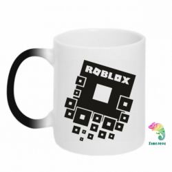 Чашка-хамелеон Roblox logos - PrintSalon